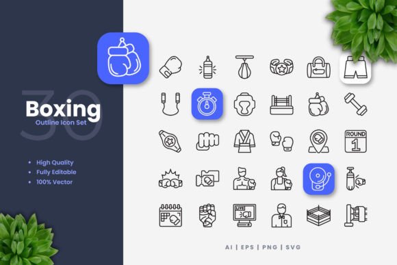 Boxing Icons: A Versatile Tool for Modern Design Projects