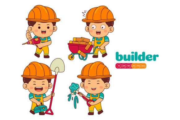 Cute Builder Boy: Your Versatile Vector Toolkit