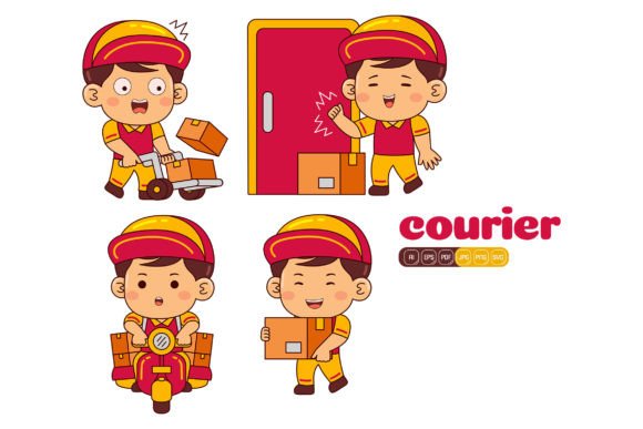 Cute Courier Boy Vector Pack 02: A Comprehensive Tool for Modern Visual Communication