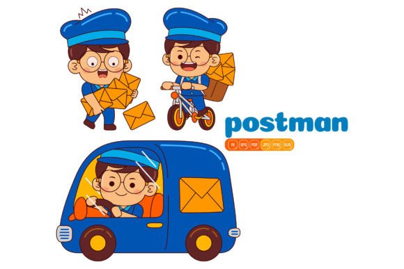 Cute Postman Boy Vector Pack: A Versatile Tool for Modern Creators