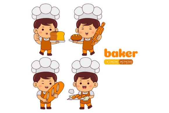 The Cute Baker Boy Vector Pack 01: Your Essential Toolkit for Versatile Visual Storytelling