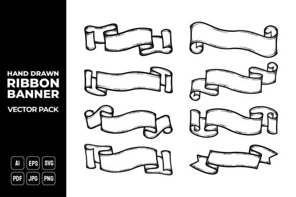 Unlock Creativity: The Power of a Hand Drawn Ribbon Banner Vector Pack