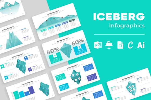 Unlocking the Power of Iceberg Infographic Google Slide Design