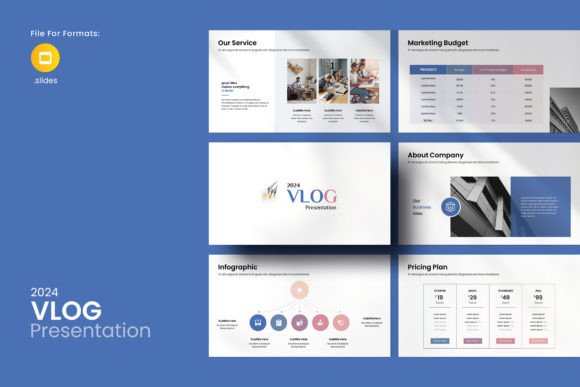 Vlog Google Slides Presentation Template: Your Visual Storytelling Toolkit